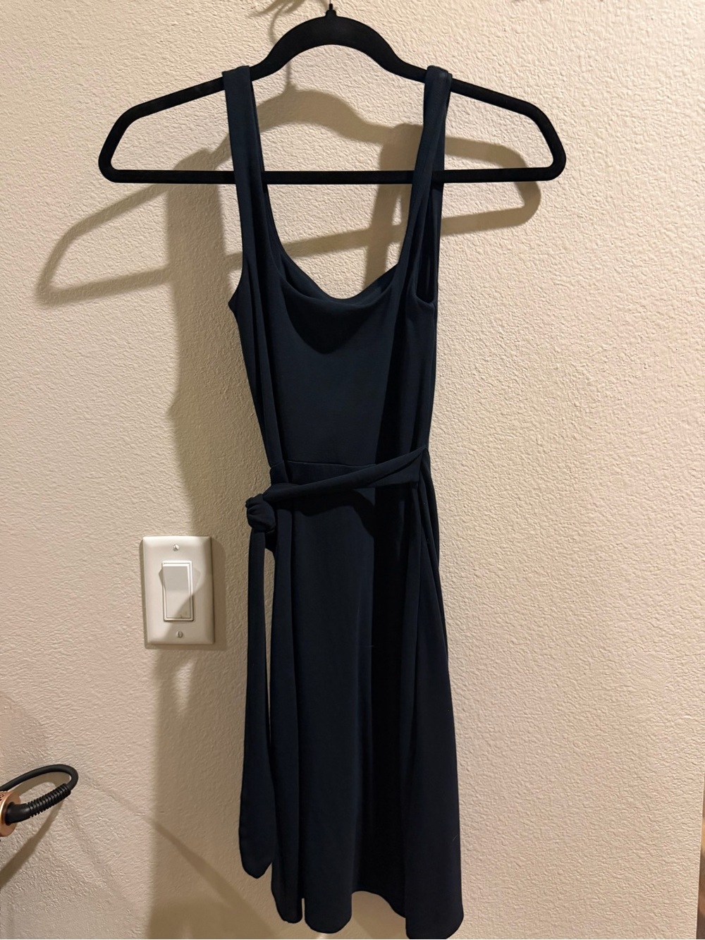 Wilfred Black Wrap Midi Tank Dress